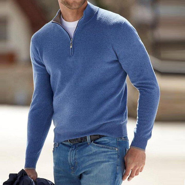 Pullover Mit Halbem Reißverschluss Für Herren | Warm