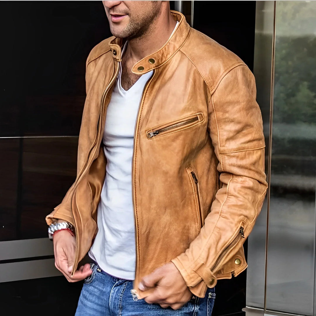 Wasserdichte Herrenjacke Mit Reißverschluss | Stilvoll