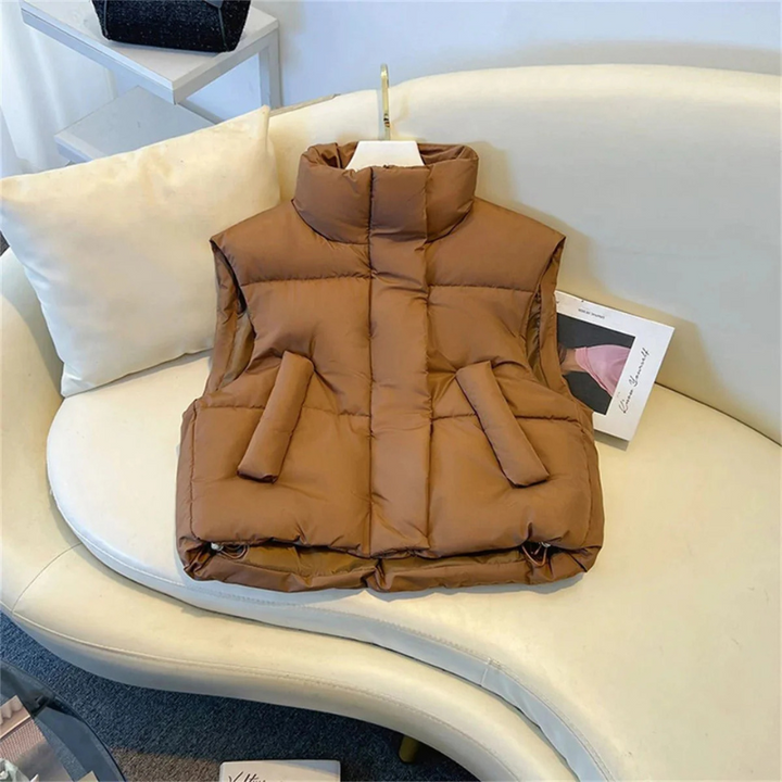 Ärmellose Pufferweste Für Damen | Warm