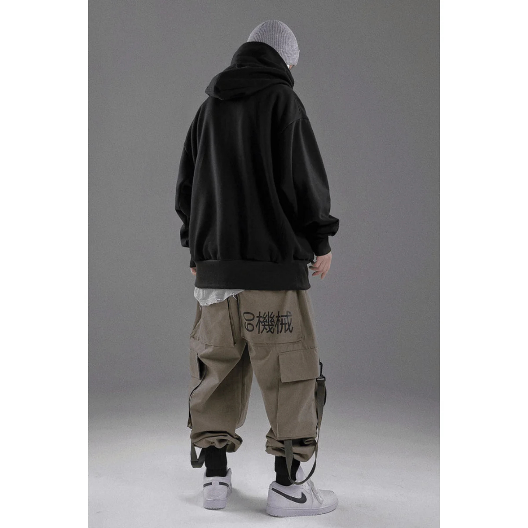 Herren Oversized Doppelpanel Winter Kapuzenpulli | Warme