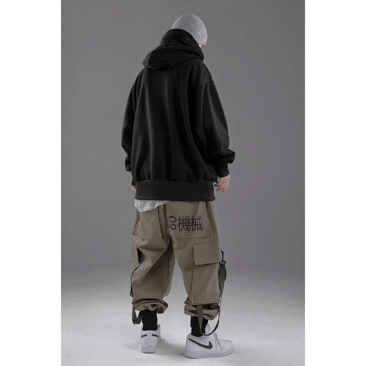 Herren Oversized Doppelpanel Winter Kapuzenpulli | Warme