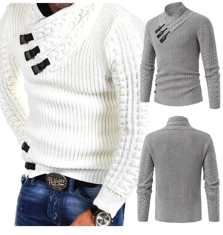 Herren Strick Warme Pullover | Langarm