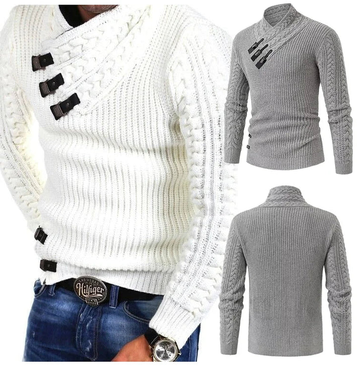 Herren Strick Warme Pullover | Langarm