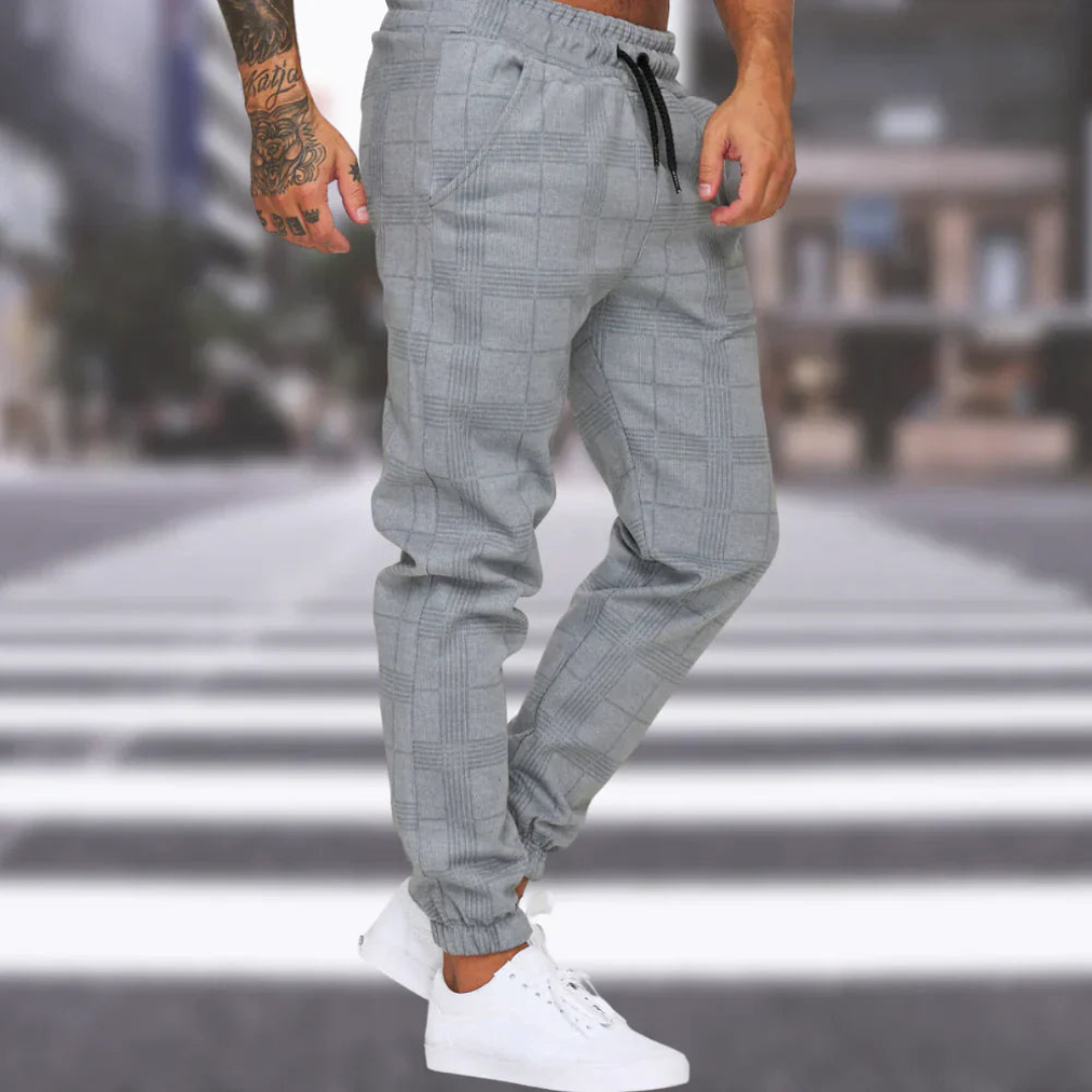 Wayne | Herren Karierte Jogger Hose | Gehen
