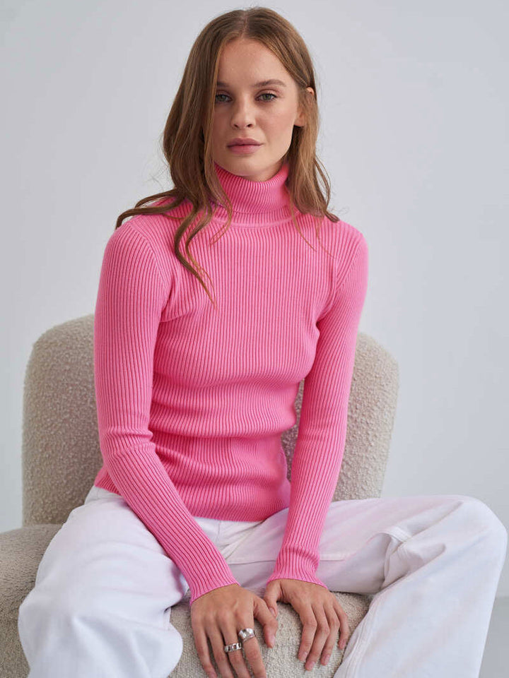 Klassischer Rollkragenpullover für Damen | Lässig