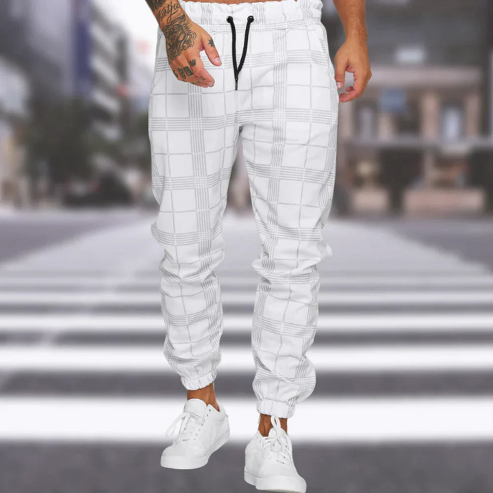 Wayne | Herren Karierte Jogger Hose | Gehen