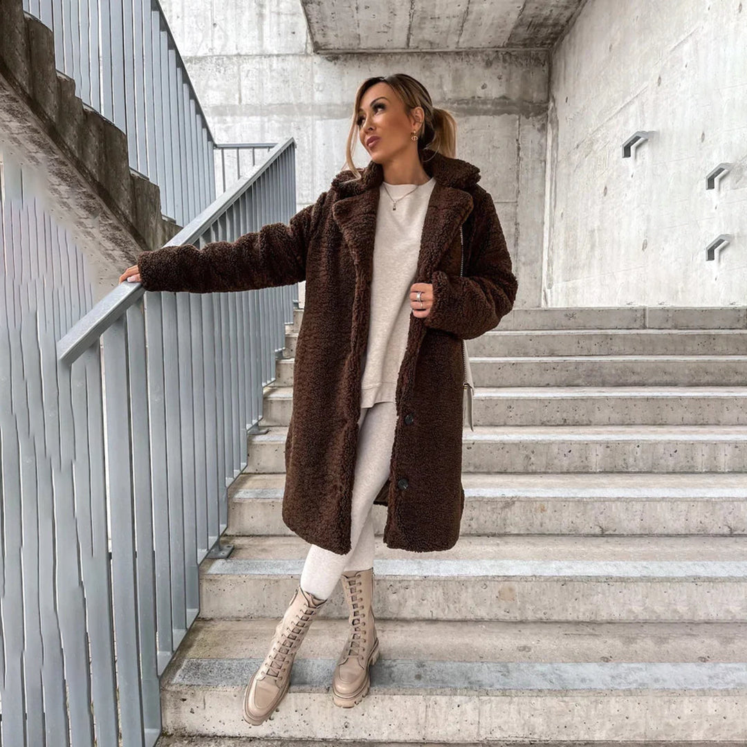 Damen Warmer Winter Eleganter Flauschiger Mantel | Gemütlich