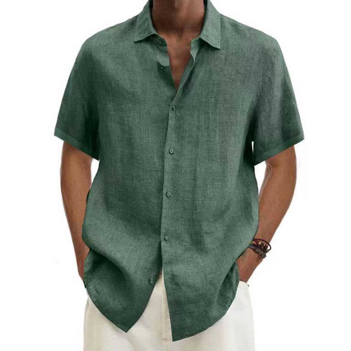 Kurzärmeliges, Lässiges Button Down Hemd Für Herren | Sommer