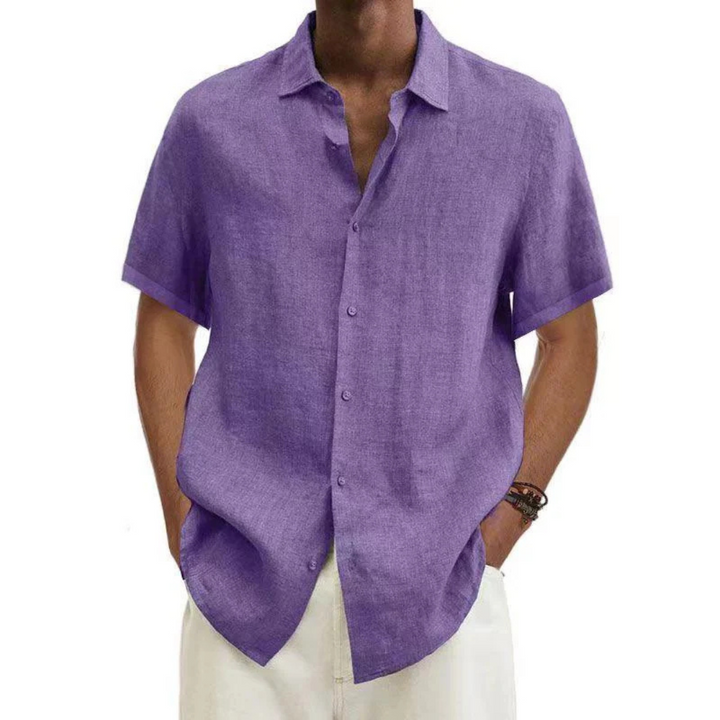 Kurzärmeliges, Lässiges Button Down Hemd Für Herren | Sommer