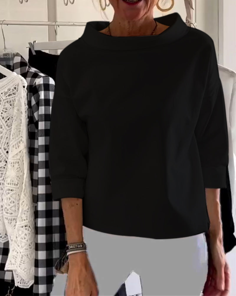 Damen Langarm Elegant Top | Sommer