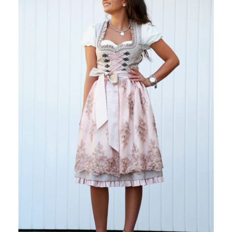 Kurzärmliges Damen Trachtenkleid | Mini