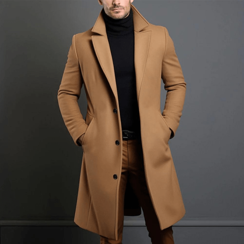 Herren Winter Trenchcoat | Lang
