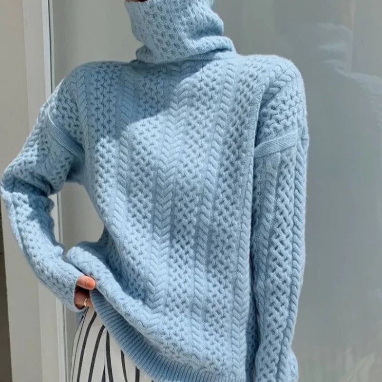 Kuscheliger Damen Pullover | Rollkragen