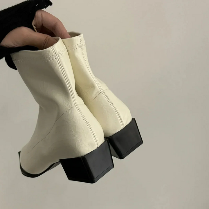 Damen Schicke Spitz Zehen Stiefeletten | Stylisch