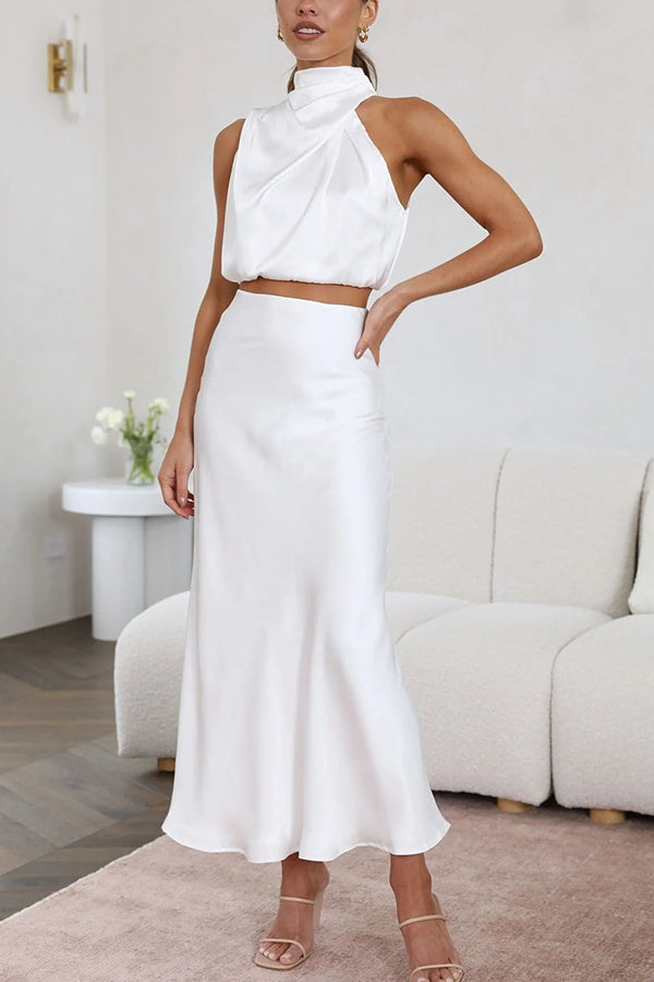Elegantes Top Und Maxirock Für Damen | Set
