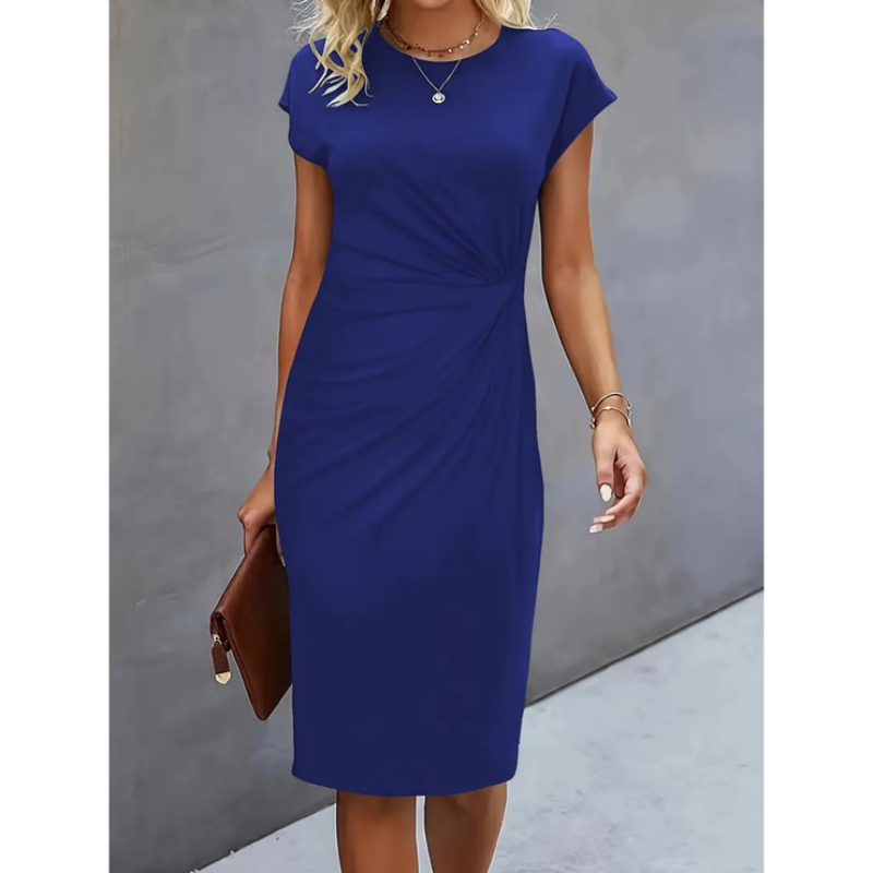 Kurzärmliges Formelles Kleid Für Damen | Midi