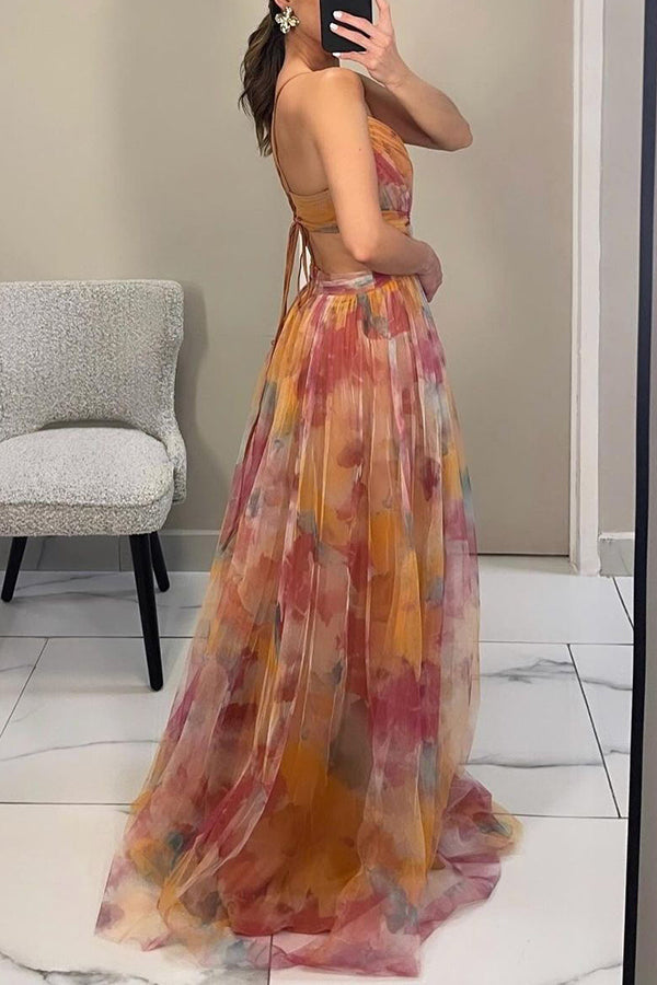 Atemberaubendes Maxikleid Für Hochzeitsgäste Mit V Ausschnitt Für Damen