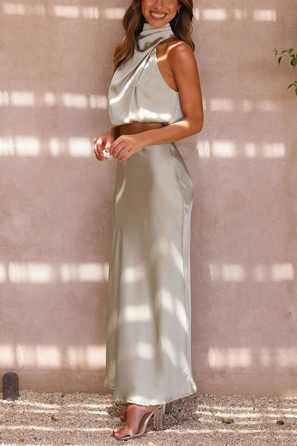 Elegantes Top Und Maxirock Für Damen | Set
