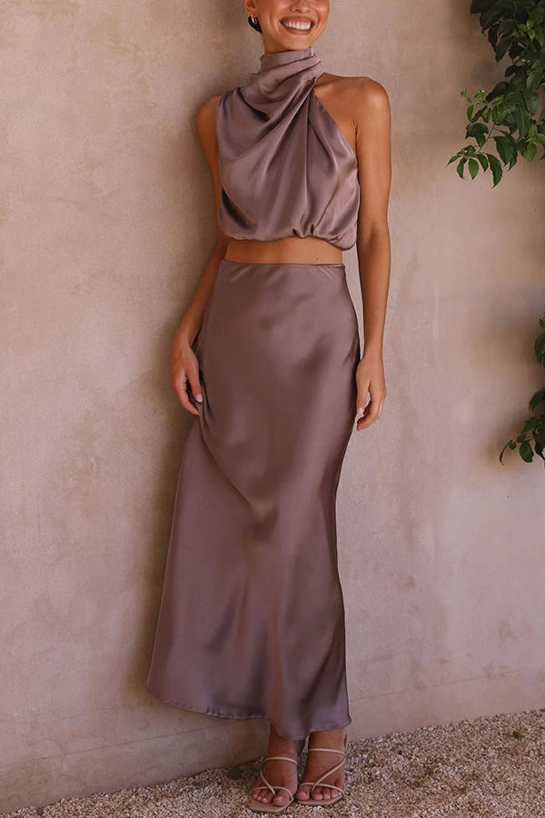 Elegantes Top Und Maxirock Für Damen | Set