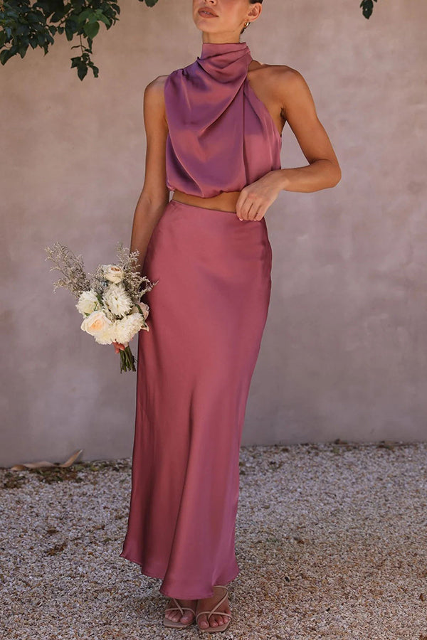 Elegantes Top Und Maxirock Für Damen | Set