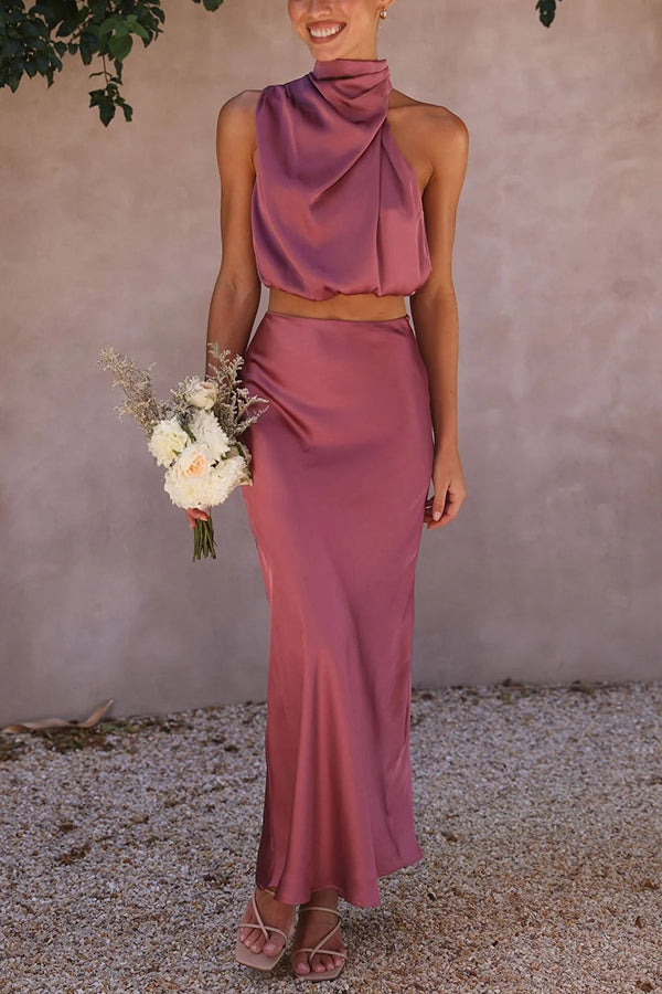 Elegantes Top Und Maxirock Für Damen | Set