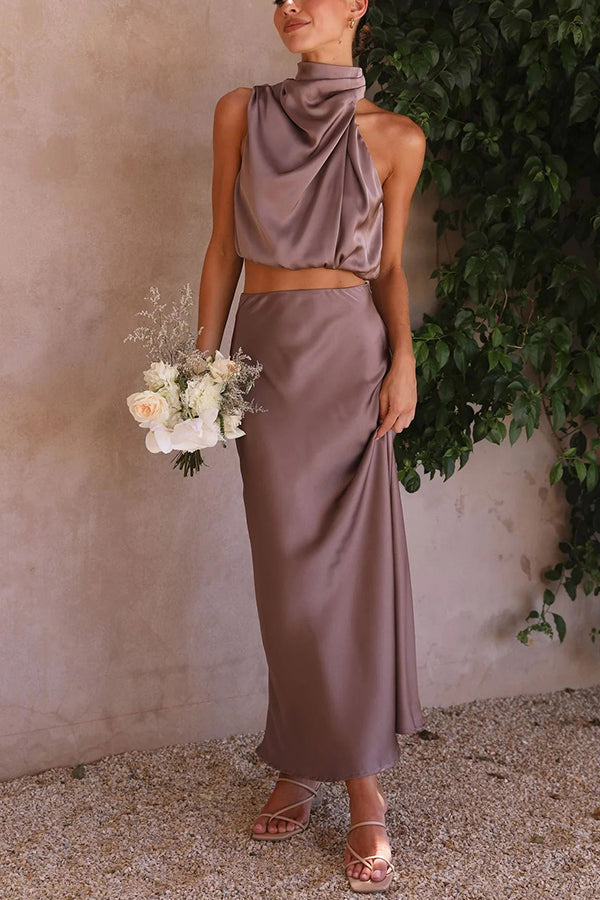 Elegantes Top Und Maxirock Für Damen | Set