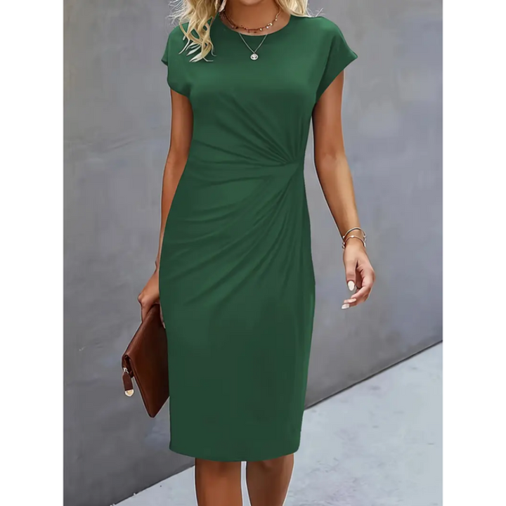 Kurzärmliges Formelles Kleid Für Damen | Midi