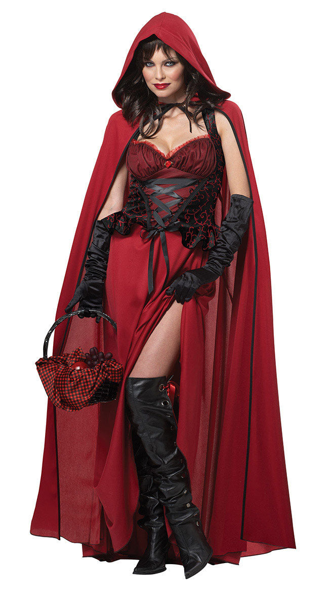 Märchenhaftes Kleid mit Umhang Halloween Kostüm | Maxi