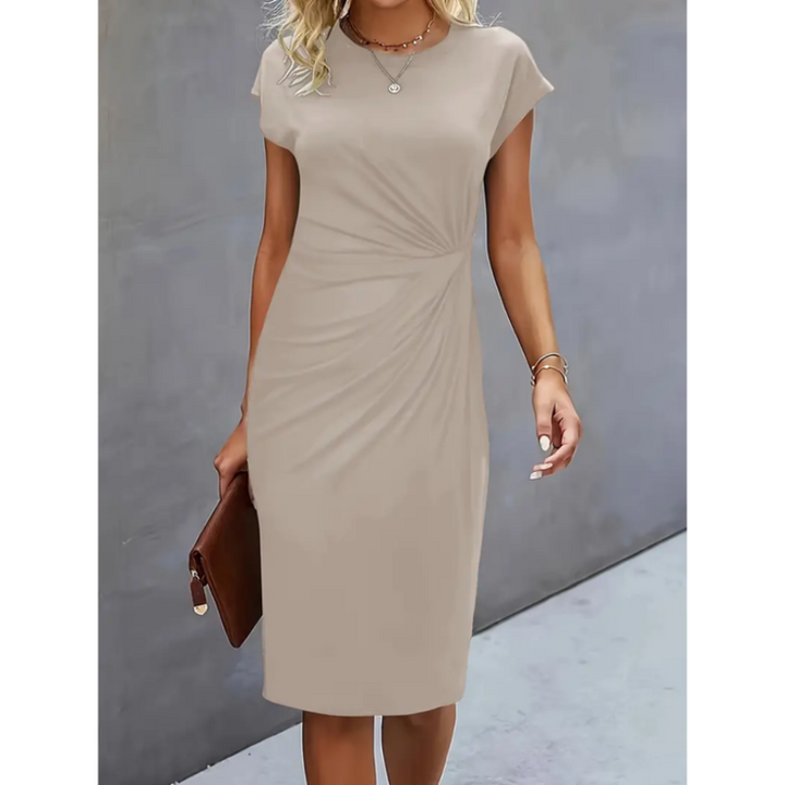 Kurzärmliges Formelles Kleid Für Damen | Midi