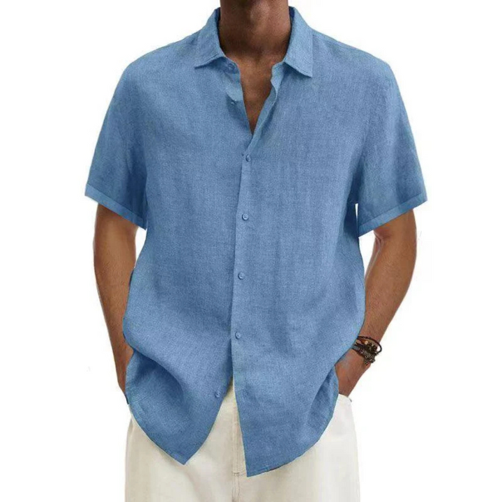 Kurzärmeliges, Lässiges Button Down Hemd Für Herren | Sommer