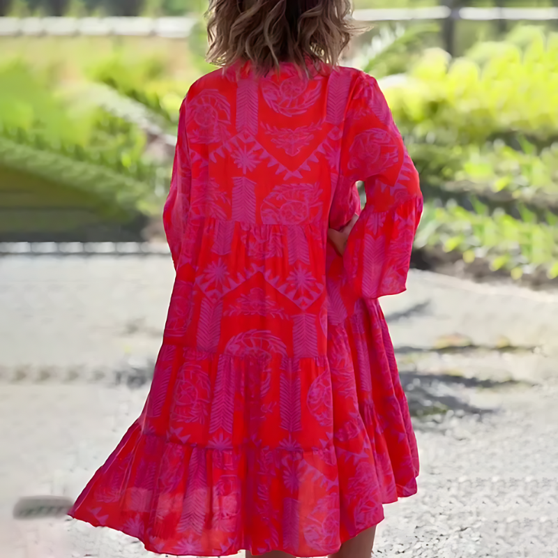 Sommerkleid Mit Halben Ärmeln Für Damen | Midi