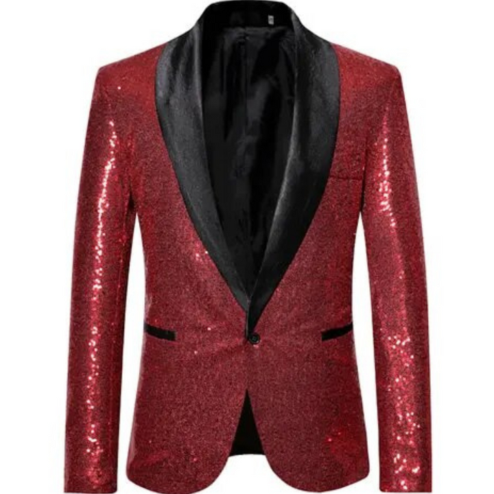 Watson | Herren Formaler Pailletten Mantel  | Abend Party