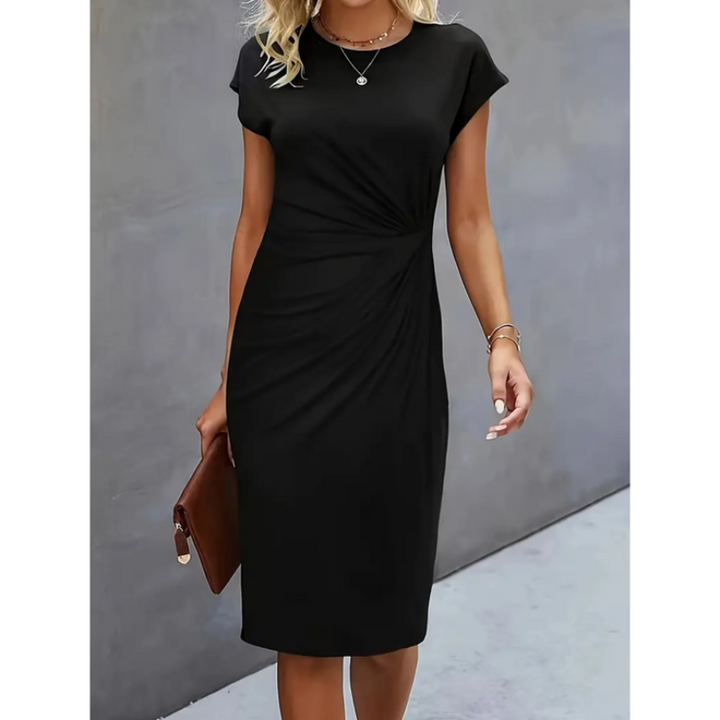 Kurzärmliges Formelles Kleid Für Damen | Midi
