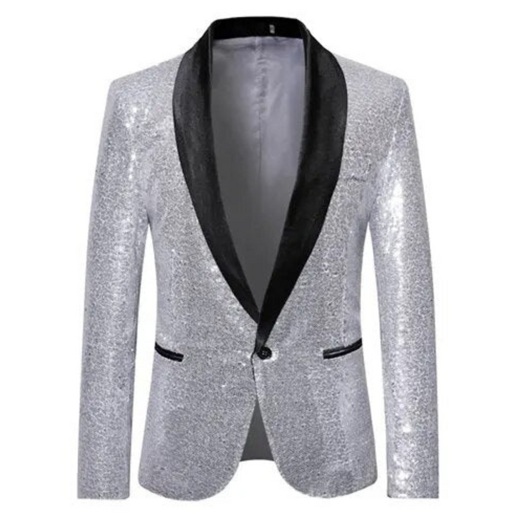Watson | Herren Formaler Pailletten Mantel  | Abend Party