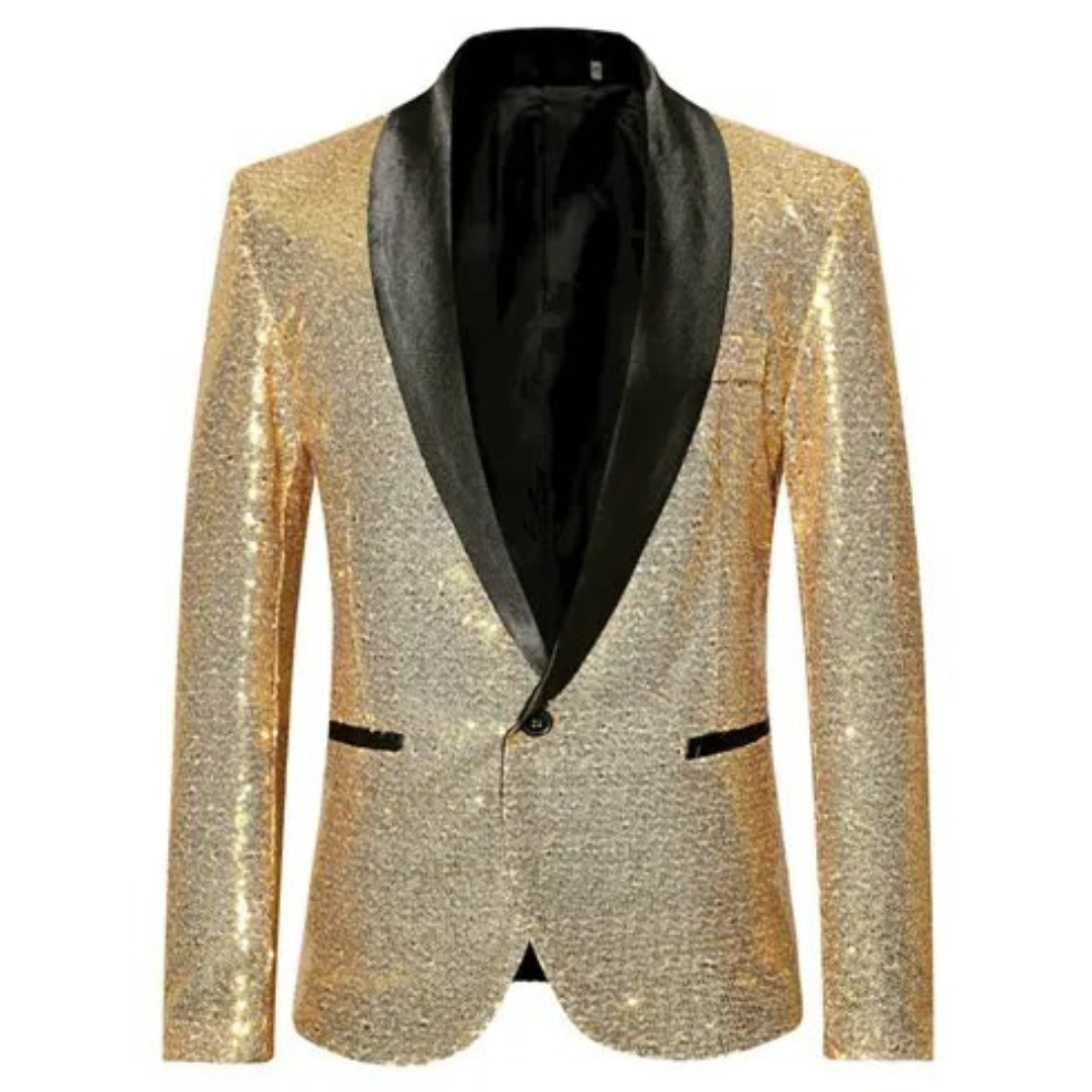 Watson | Herren Formaler Pailletten Mantel  | Abend Party