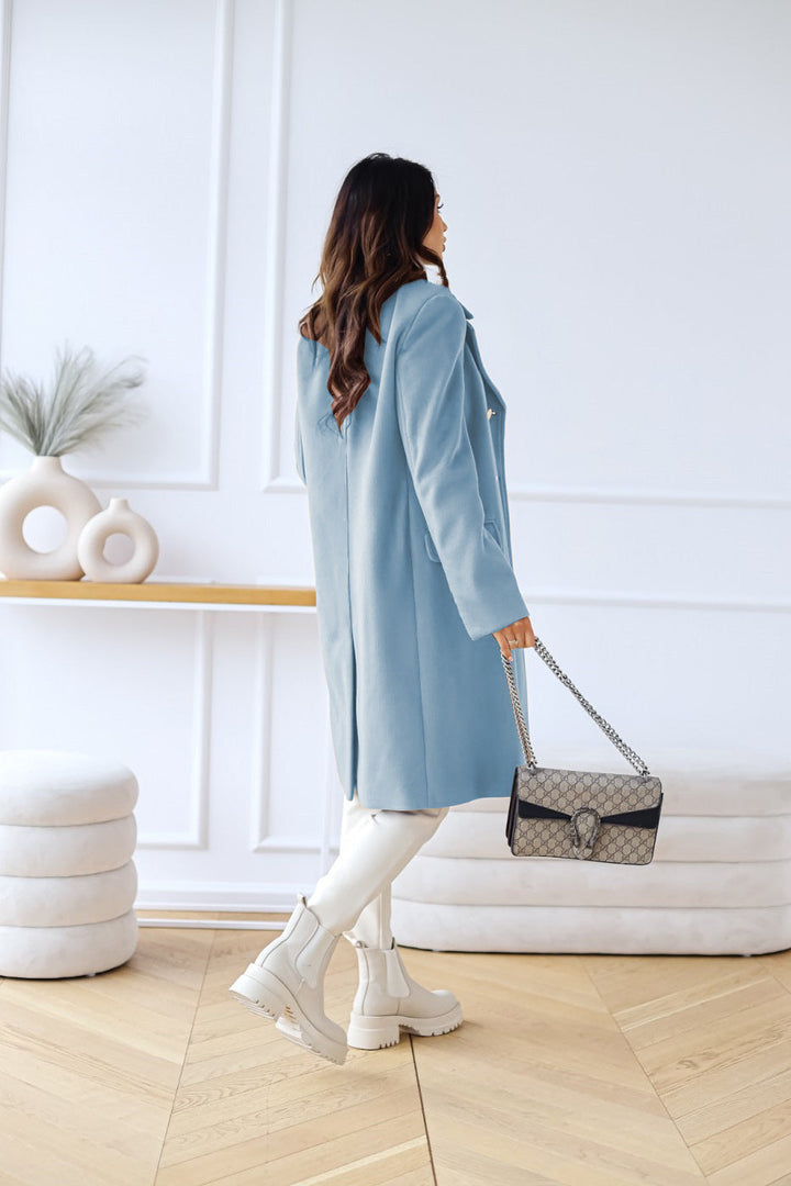 Adelynn | Damen Stilvoll Lang locker Mantel | Elegante