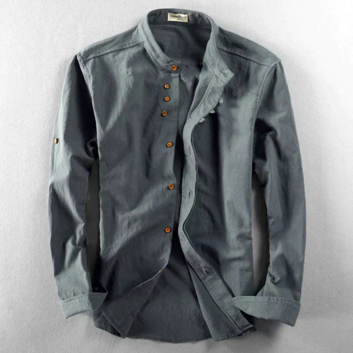 Button Down Hemd Mit Hohem Kragen Für Herren | Klassiker