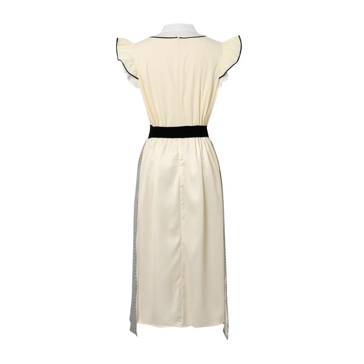 Damen Kurzarm Elegantes Traditionelles Kleid | Midi