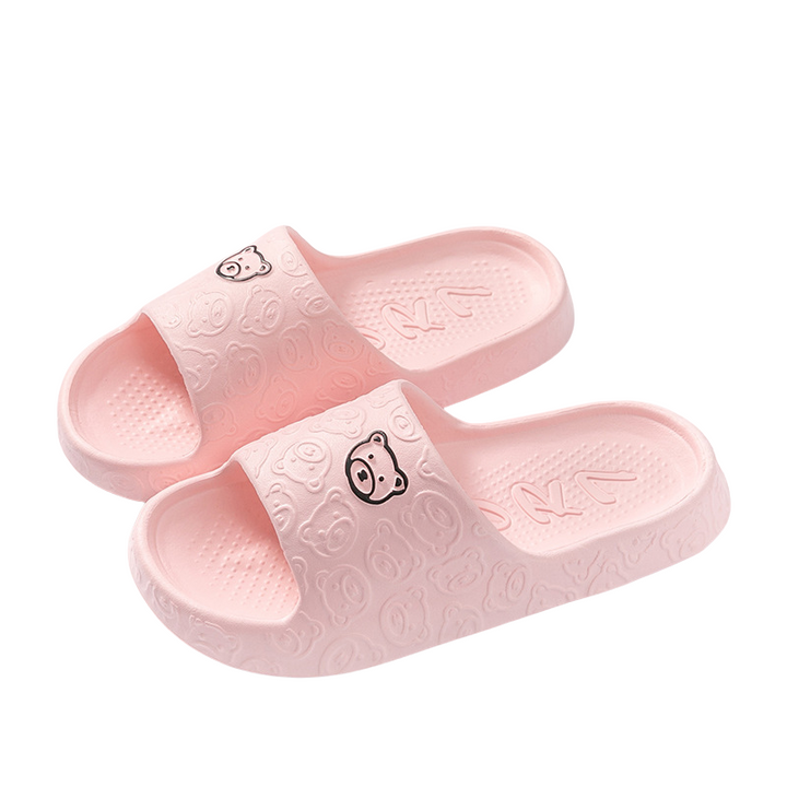 Damen Hausschuhe mit Cartoon-Bären-Design | Bequem