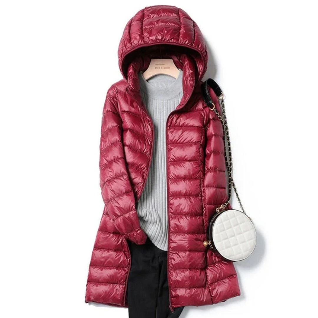 Warme Winterjacke Mit Kapuze Für Damen | Puffer