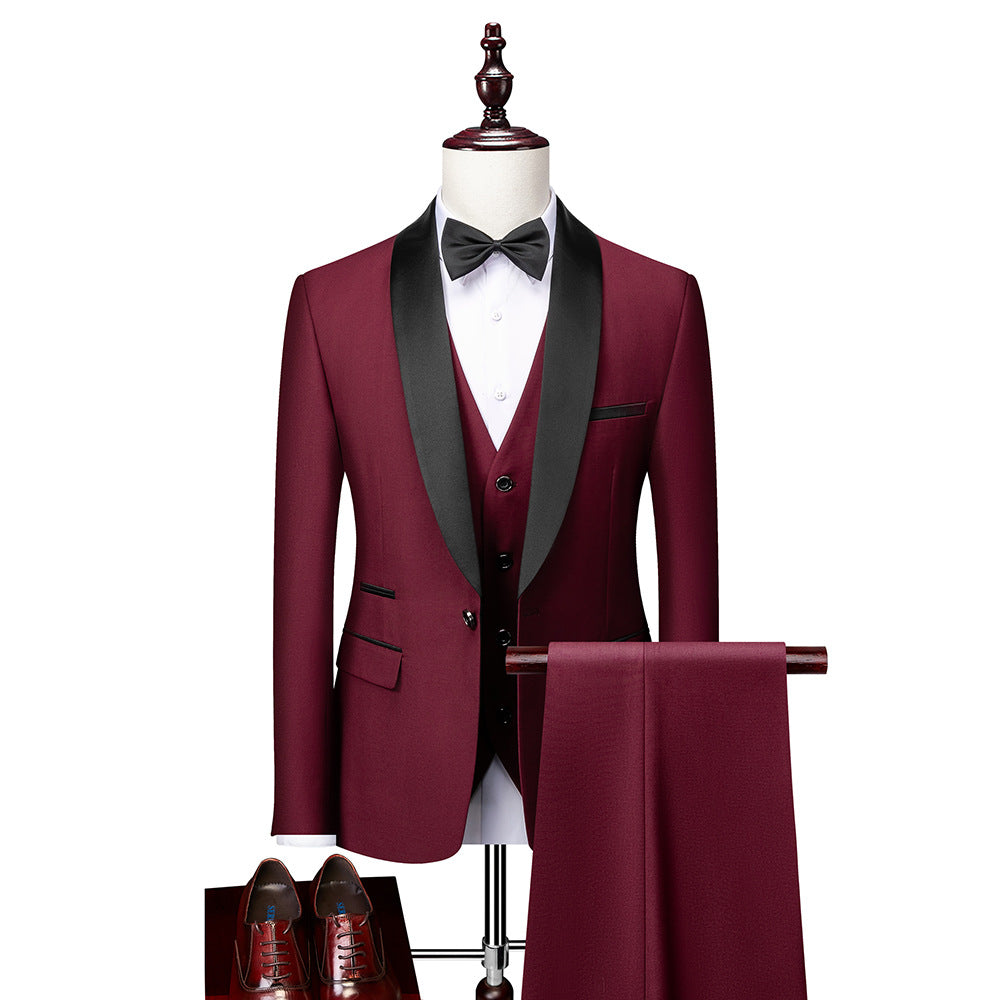 Deandre | Three Teiliges Slim Fit Anzugset Für Herren | Formal