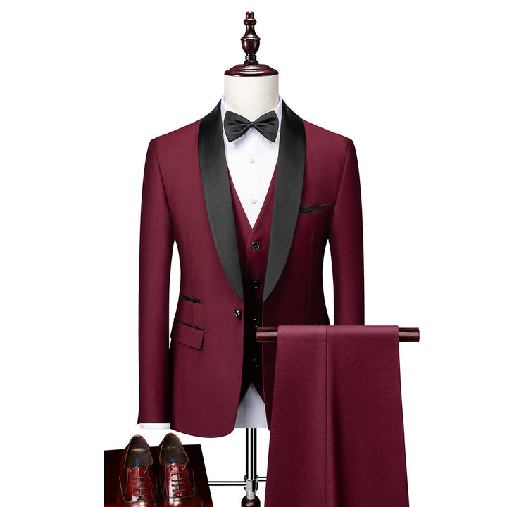 Deandre | Three Teiliges Slim Fit Anzugset Für Herren | Formal