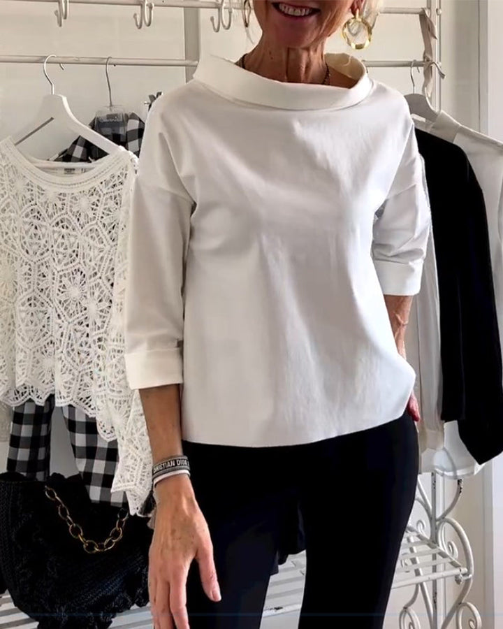 Damen Langarm Elegant Top | Sommer