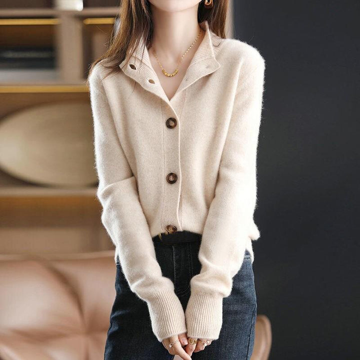 Langärmliger Button Down Cardigan Für Damen | Gestrickt