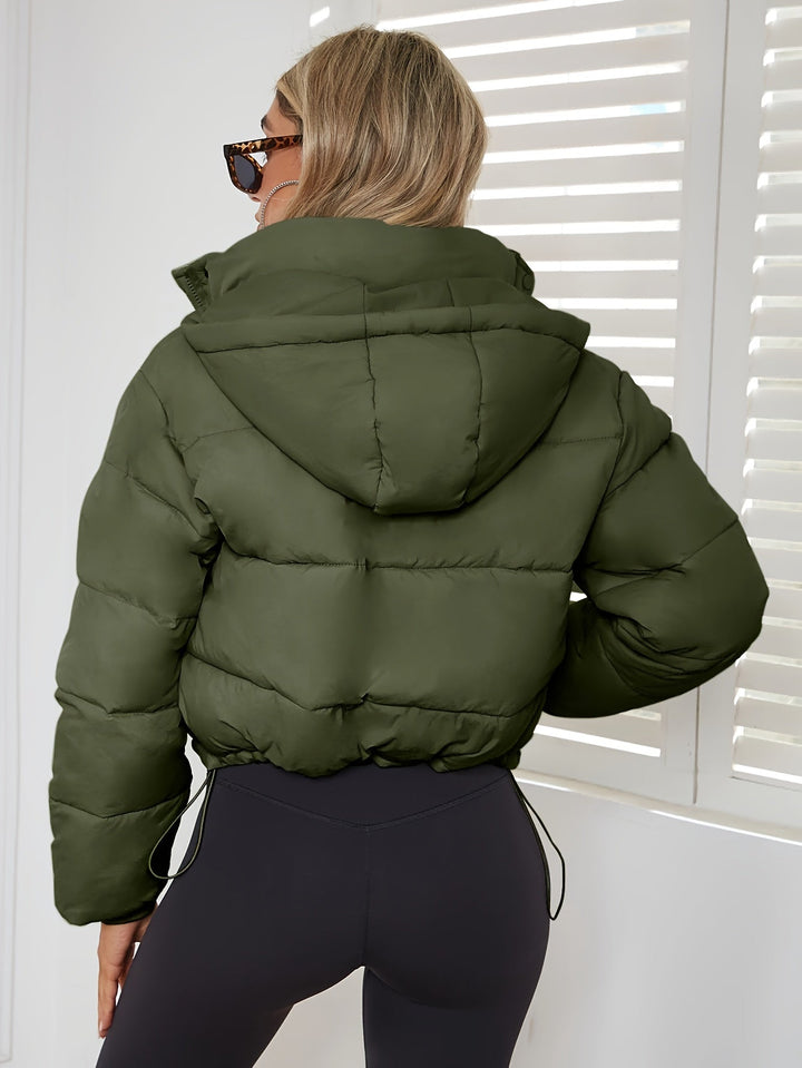 Damen Übergangsjacke mit Kapuze | Kurz