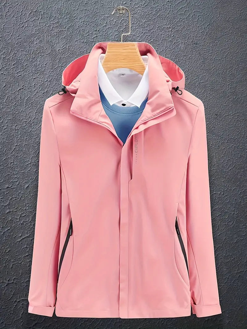 Damen Stilvoll Skijacke mit Kapuze | Langarm