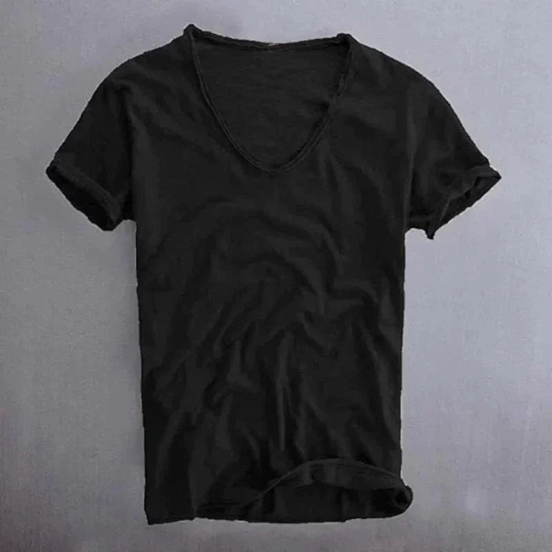 Bequemes Sommer T Shirt Für Herren | V Ausschnitt
