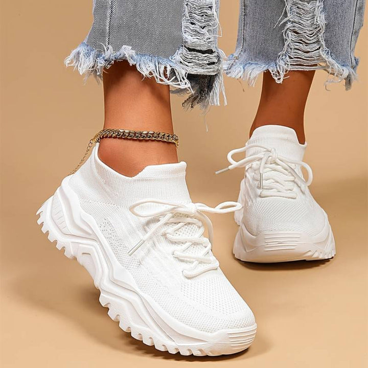 Damen Schnür Lässige Lauf Fitness Schuhe | Sport