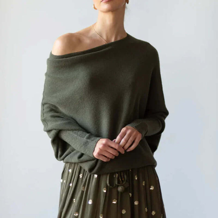 Warmer Langarmpullover Für Damen | Asymmetrisch