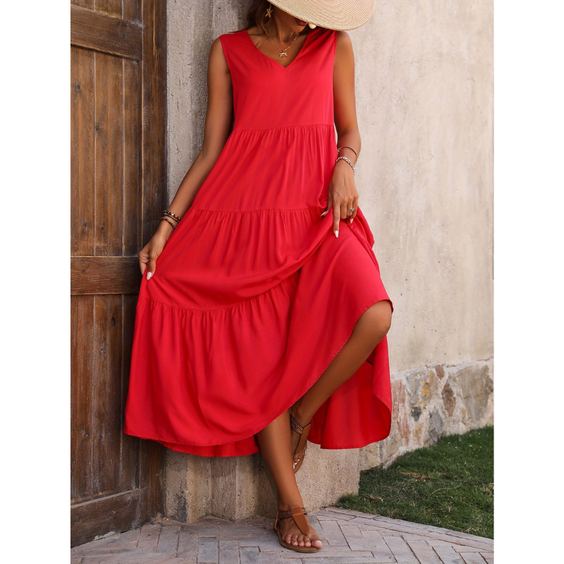 Ärmelloses Sommerkleid Für Damen | Midi
